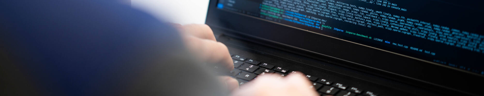 hands on computer keyboard